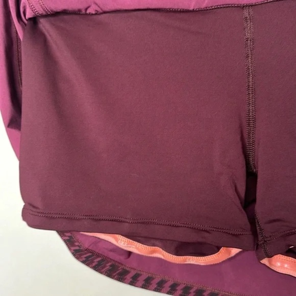 Lululemon Pace Rival Skirt II Shifted Horizon Red Grape Black / Bordeaux Drama - Picture 7 of 15